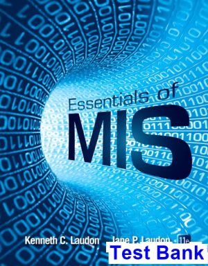 Essentials of MIS 11th Edition Laudon Test Bank