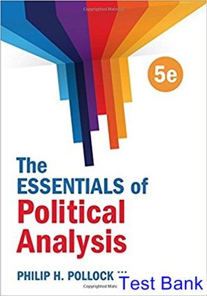 Essentials of Political Analysis 5th Edition Pollock III Test Bank