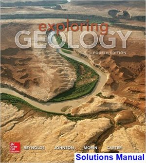 Exploring Geology 4th Edition Reynolds Solutions Manual