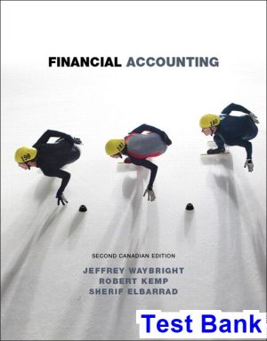 Financial Accounting Canadian 2nd Edition Waybright Test Bank