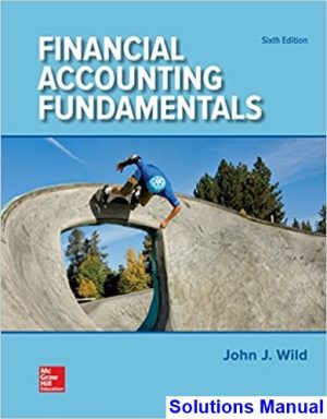 Financial Accounting Fundamentals 6th Edition Wild Solutions Manual