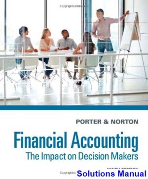 Financial Accounting The Impact on Decision Makers 9th Edition Porter Solutions Manual