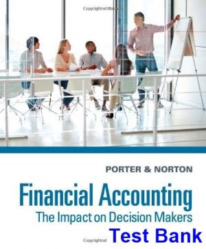 Financial Accounting The Impact on Decision Makers 9th Edition Porter Test Bank