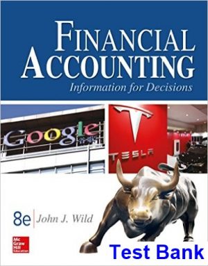 Financial Accounting Information for Decisions 8th Edition John Wild Test Bank