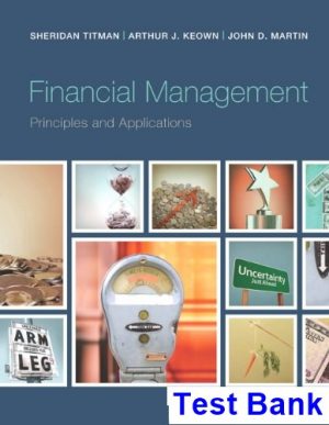 Financial Management Principles and Applications 12th Edition Titman Test Bank
