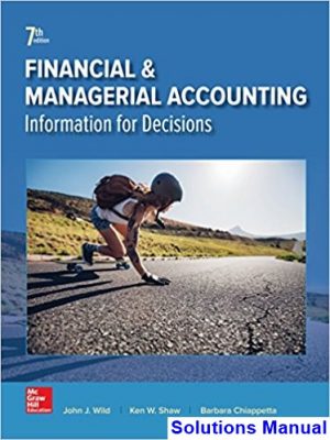 Financial and Managerial Accounting 7th Edition Wild Solutions Manual