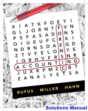 Forensic Accounting 1st Edition Rufus Solutions Manual
