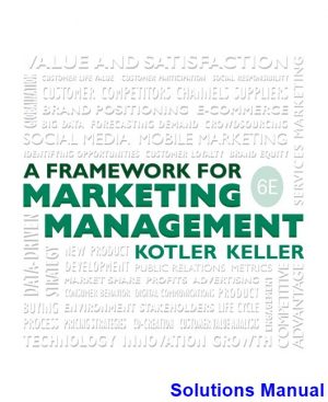 Framework for Marketing Management 6th Edition Kotler Solutions Manual