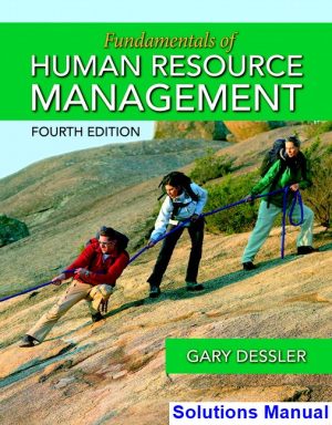 Fundamentals of Human Resource Management 4th Edition Gary Dessler Solutions Manual