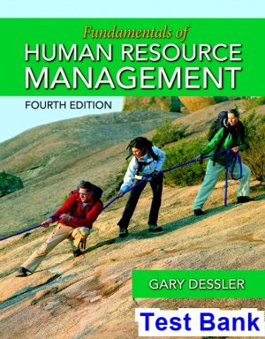 Fundamentals of Human Resource Management 4th Edition Gary Dessler Test Bank