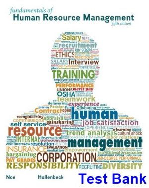 Fundamentals of Human Resource Management 5th Edition Noe Test Bank