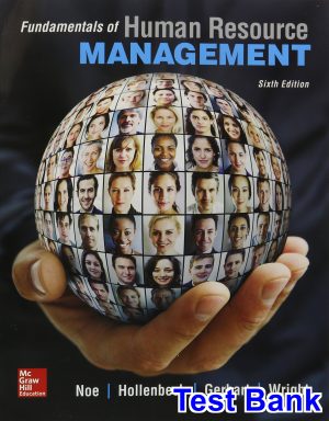 Fundamentals of Human Resource Management 6th Edition Noe Test Bank