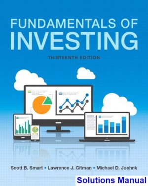 Fundamentals of Investing 13th Edition Smart Solutions Manual