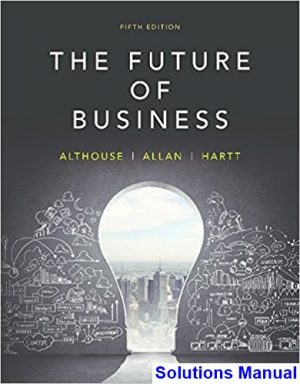 Future of Business Canadian 5th Edition Althouse Solutions Manual