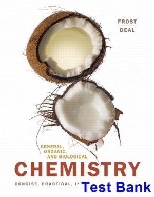 General Organic and Biological Chemistry 3rd Edition Frost Test Bank