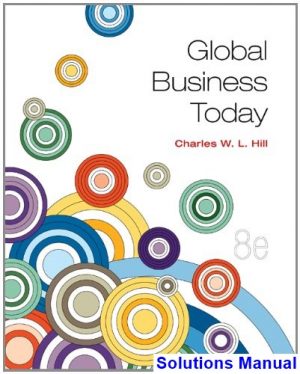Global Business Today 8th Edition Hill Solutions Manual