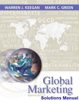 Global Marketing 8th Edition Keegan Solutions Manual