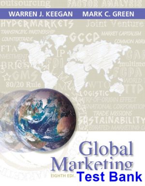 Global Marketing 8th Edition Keegan Test Bank