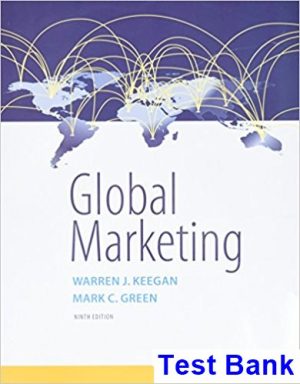 Global Marketing 9th Edition Keegan Test Bank