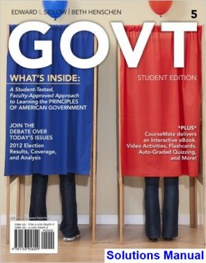 GOVT 5th Edition Sidlow Solutions Manual