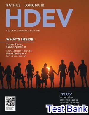 HDEV Canadian 2nd edition Rathus Test Bank