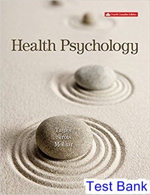Health Psychology Canadian 4th Edition Taylor Test Bank