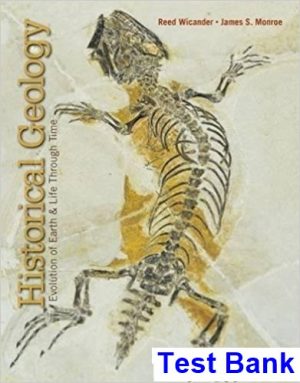 Historical Geology 8th Edition Wicander Test Bank