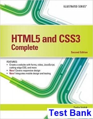 HTML5 and CSS3 Illustrated Complete 2nd Edition Vodnik Test Bank