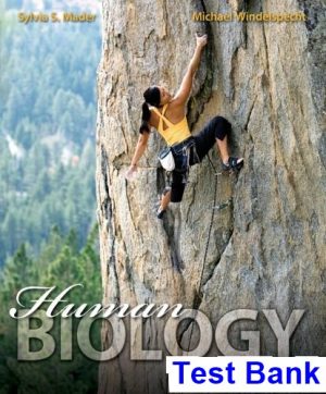 Human Biology 13th Edition Mader Test Bank