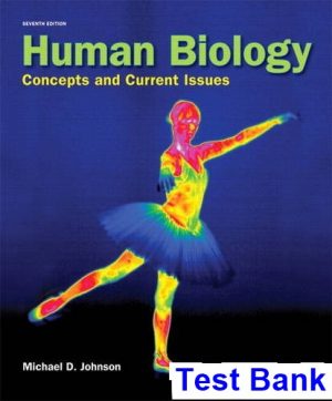Human Biology Concepts and Current Issues 7th Edition Johnson Test Bank
