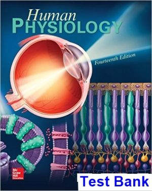 Human Physiology 14th Edition Fox Test Bank