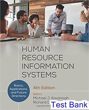 Human Resource Information Systems Basics Applications and Future Directions 4th Edition Kavanagh Test Bank