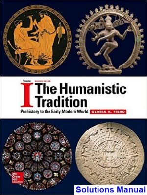 Humanistic Tradition 7th Edition Fiero Solutions Manual