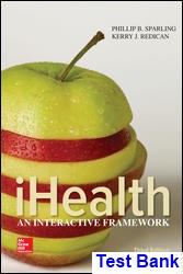 iHealth An Interactive Framework 3rd Edition Sparling Test Bank