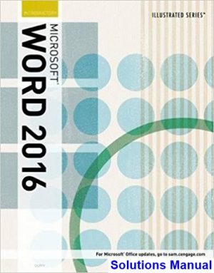 Illustrated Microsoft Office 365 and Word 2016 Introductory 1st Edition Duffy Solutions Manual