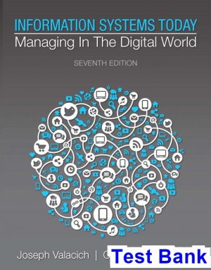 Information Systems Today Managing in the Digital World 7th Edition Valacich Test Bank