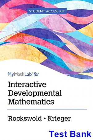 Interactive Developmental Mathematics 1st Edition Rockswold Test Bank