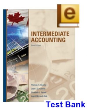Intermediate Accounting Canadian Canadian 6th Edition Beechy Test Bank