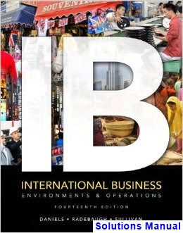 International Business 14th Edition Daniels Solutions Manual