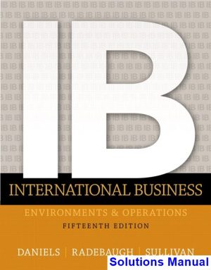 International Business 15th Edition Daniels Solutions Manual