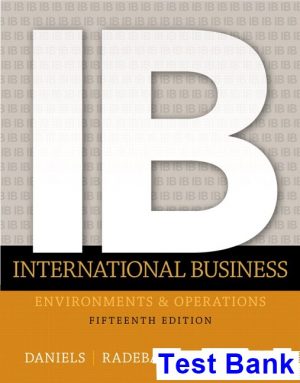 International Business 15th Edition Daniels Test Bank