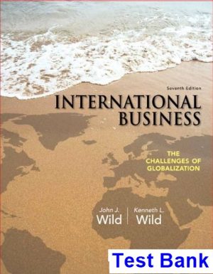 International Business 7th Edition Wild Test Bank