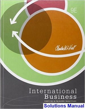 International Business Competing in the Global Marketplace 9th Edition Hill Solutions Manual