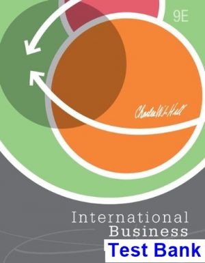 International Business Competing in the Global Marketplace 9th Edition Hill Test Bank