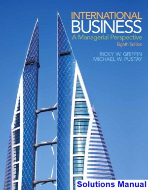 International Business A Managerial Perspective 8th Edition Griffin Solutions Manual