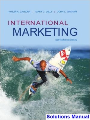 International Marketing 16th Edition Cateora Solutions Manual