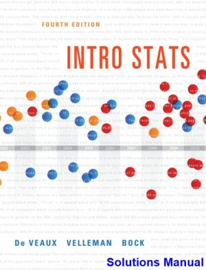 Intro Stats 4th Edition Veaux Solutions Manual
