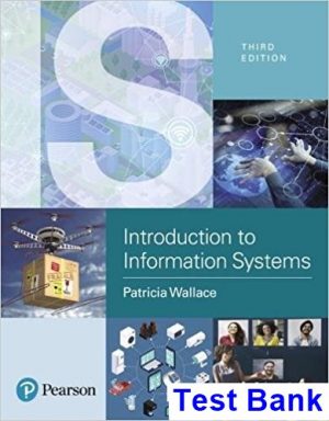 Introduction to Information Systems People Technology and Processes 3rd Edition Wallace Test Bank