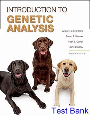 Introduction to Genetic Analysis 11th Edition Griffiths Test Bank