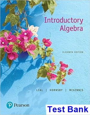 Introductory Algebra 11th Edition Lial Test Bank